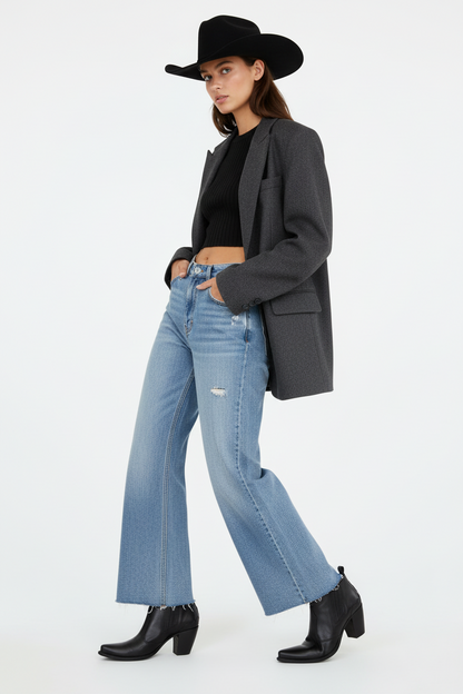 Stivaletti Texani Donna NeroGiardini in Vera Pelle, Colore Nero, Tacco 6 cm, Elastici Laterali