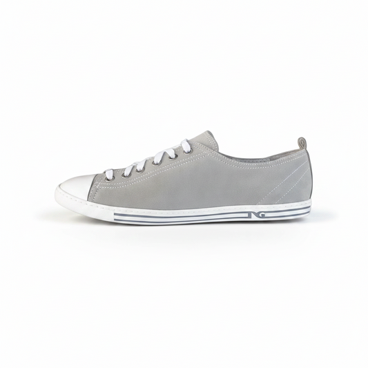 Sneakers basse Donna NeroGiardini P308430D Vera Pelle Grigio, Numero 39
