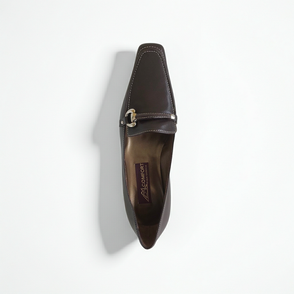 Mocassini Donna Comfort 1087 Vera Pelle Testa di Moro