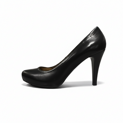 Dècolletè Donna NeroGiardini A106890DE Tacco Alto 9 cm con Plateau, Vera Pelle, Nero - Numero 38 (EU)