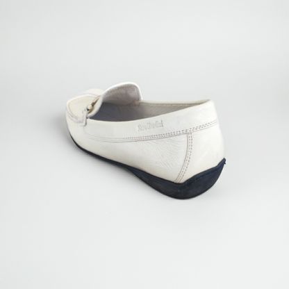 Mocassini Donna NeroGiardini 10002 Naplak Vernice Bianco, 37 EU