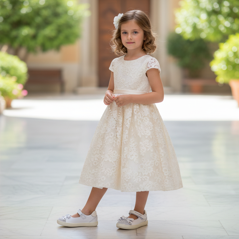 Ballerine con cinturino NeroGiardini P319760F Vera Pelle Bianco, 24 EU