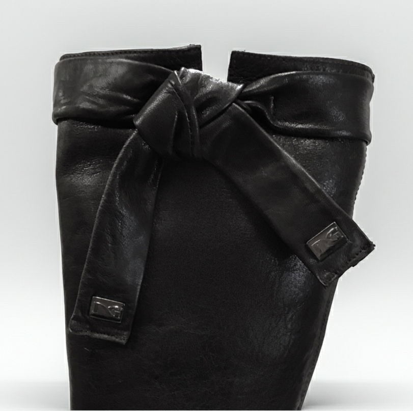 Stivali alti Donna NeroGiardini A900271E Tacco alto 7 cm, Vera Pelle, Nero, Zip