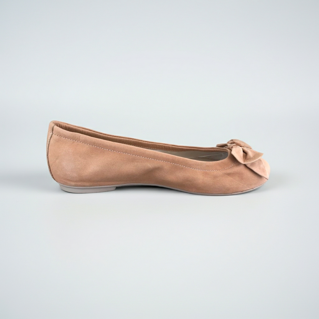 Ballerine Donna NeroGiardini P409831D Nabuk Rosa Nude