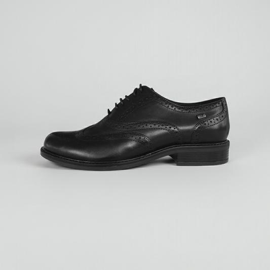 Scarpa inglesina Oxford Donna Valleverde Vera Pelle Nero - 39 (EU)
