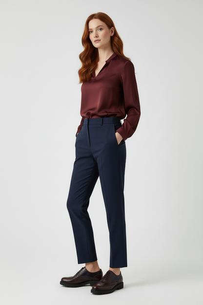 Scarpe Inglesine Oxford, Donna NeroGiardini A616170D Vera Pelle Abrasivato, Bordeaux, Antracite, Blu - Numero 37