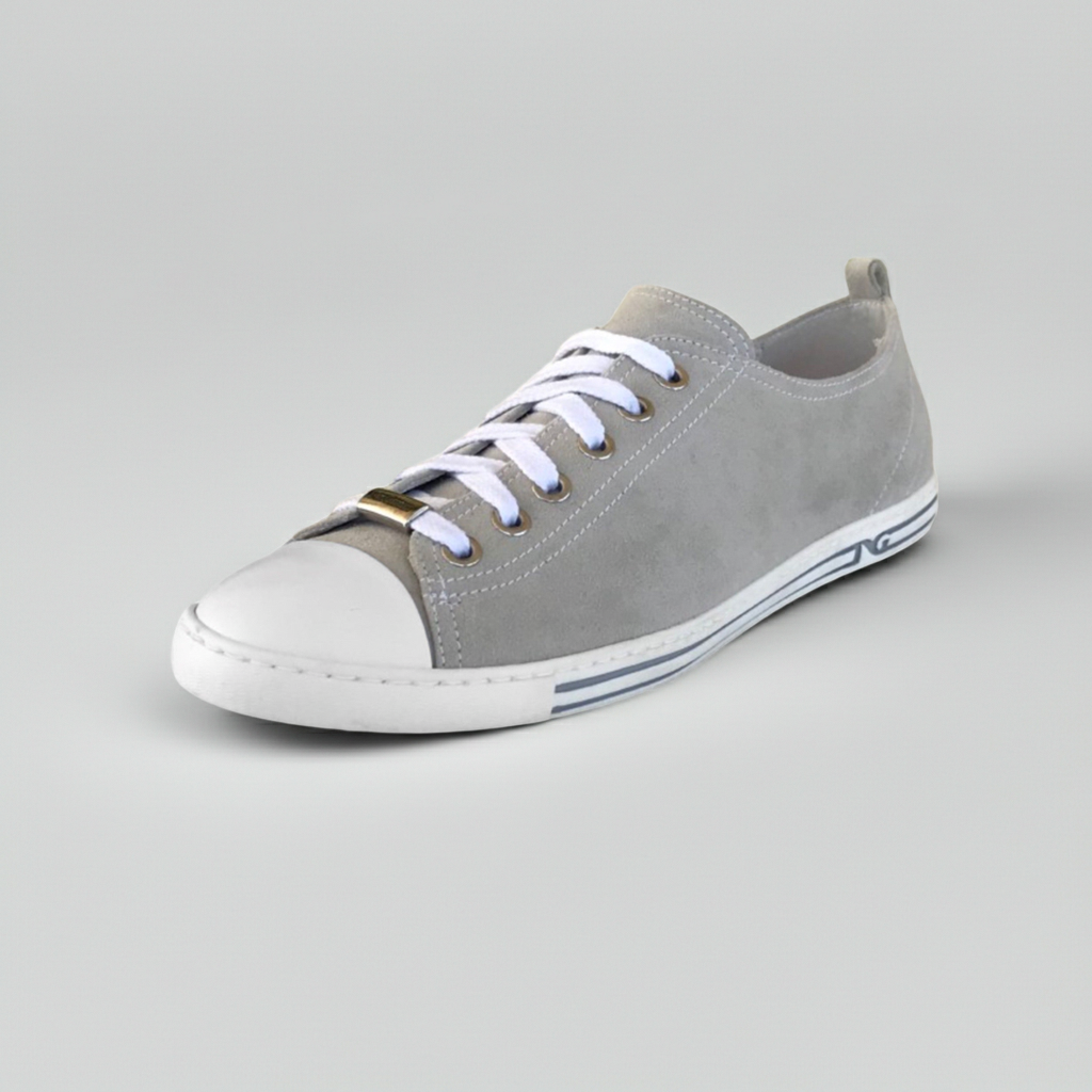 Sneakers basse Donna NeroGiardini P308430D Vera Pelle Grigio, Numero 39