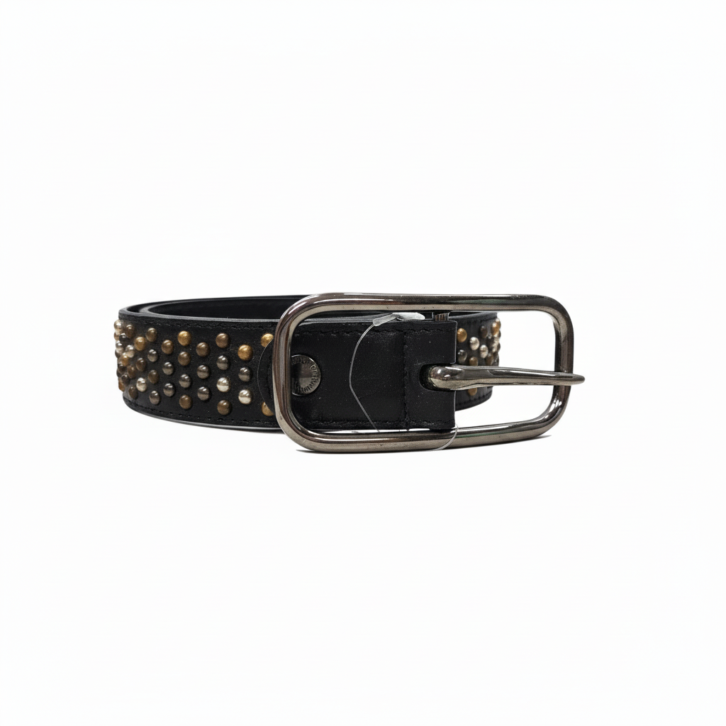 Cintura con borchie da Donna NeroGiardini A250634D Vera Pelle, Nero