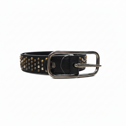Cintura con borchie da Donna NeroGiardini A250634D Vera Pelle, Nero
