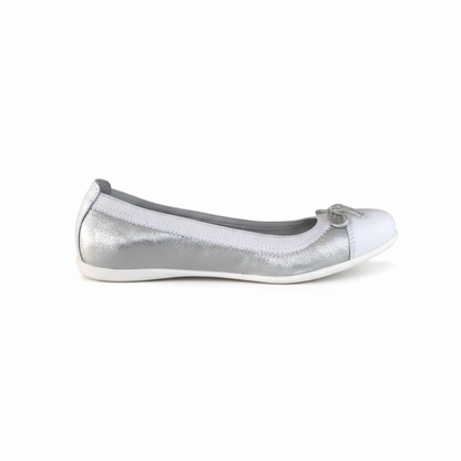 Ballerine Argento NeroGiardini P530877F Vera Pelle