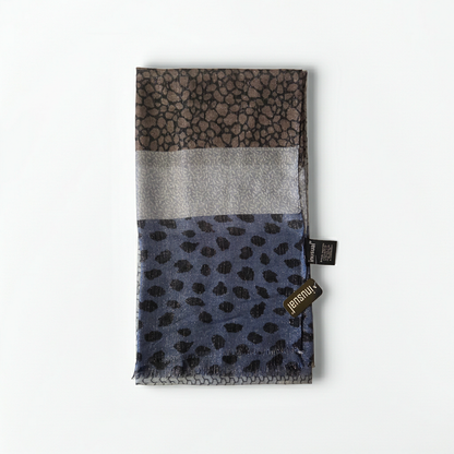 Sciarpa Foulard Donna stampa animalier e texture glitter INUSUAL