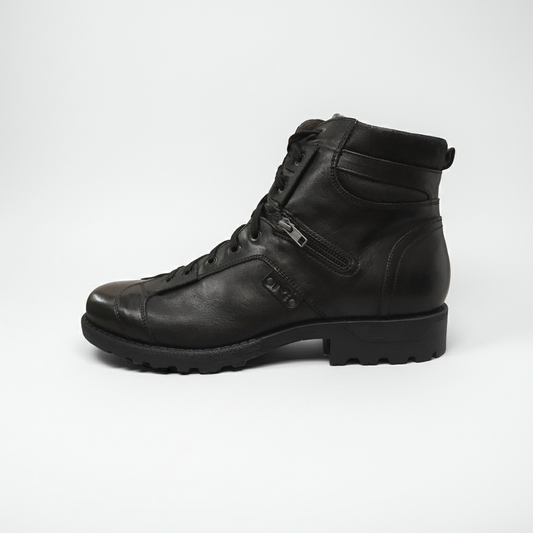 Scarponi stringati Uomo NeroGiardini A100830U in Vera Pelle, Nero - Numero 45