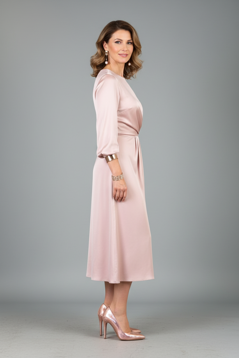 Décolleté Pregunta 3401 – Scarpe da Cerimonia in Vera Pelle Oro Rosa