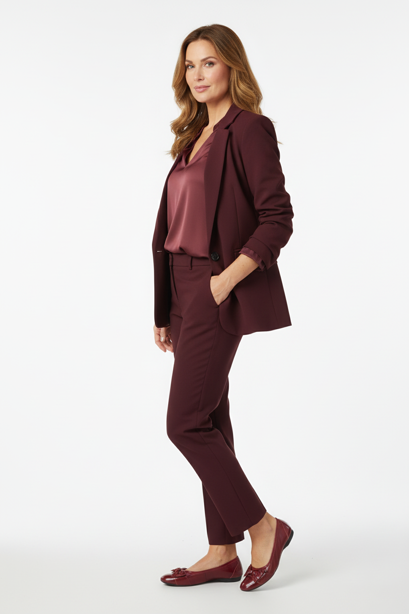 Ballerine NeroGiardini Vera Pelle Rosso Bordeaux