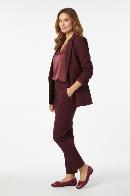 Ballerine NeroGiardini Vera Pelle Rosso Bordeaux