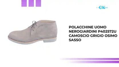 Polacchine Uomo NeroGiardini P402572U Camoscio Grigio Osimo Sasso by@Outfy