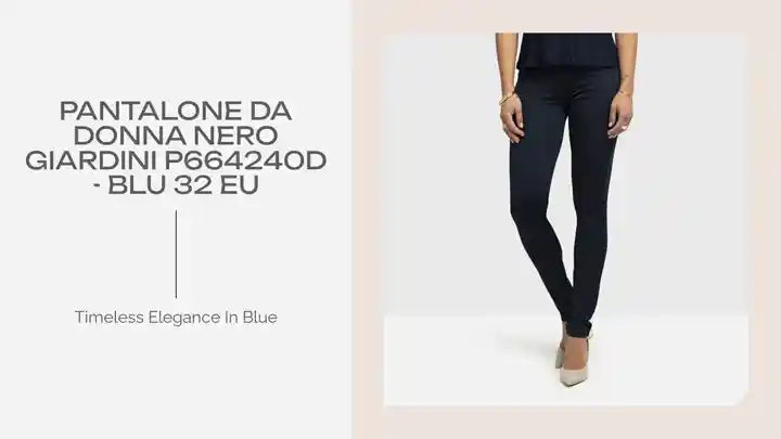 Pantalone da Donna Nero Giardini P664240D - Blu 32 EU by@Outfy