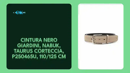Cintura Nero Giardini, Nabuk, Taurus Corteccia, P250465U, 110/125 cm by@Outfy