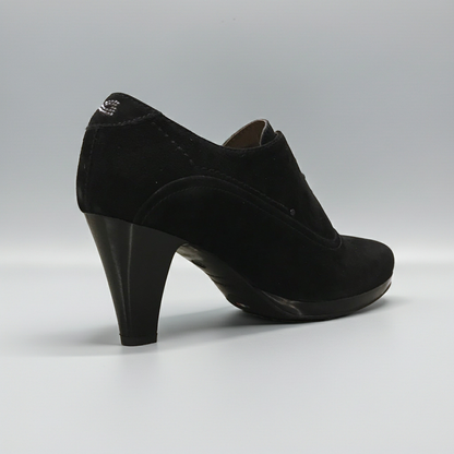 Scarpe Francesine Donna NeroGiardini A207801D Pelle Scamosciata, Nero, Tacco 7 cm con Plateau, Lacci - Numero 37 (EU)
