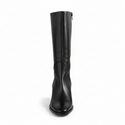 Stivali PATANI 30685 in Nappa, Nero, Zip, Tacco a blocco
