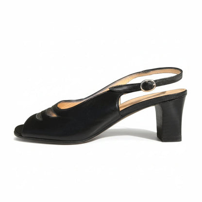 Sandali Merianna 374, Vera Pelle, Nero, Comfort, 38 IT
