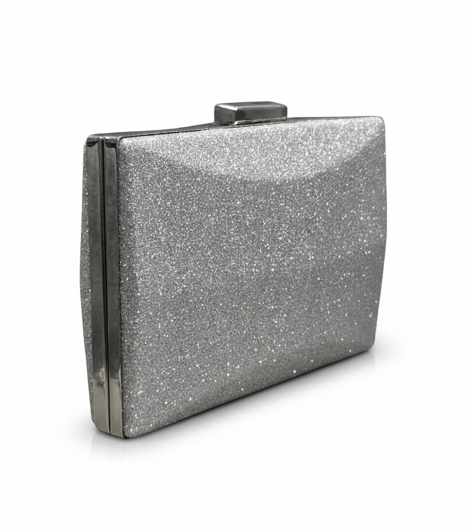 Pochette Glitter Argento