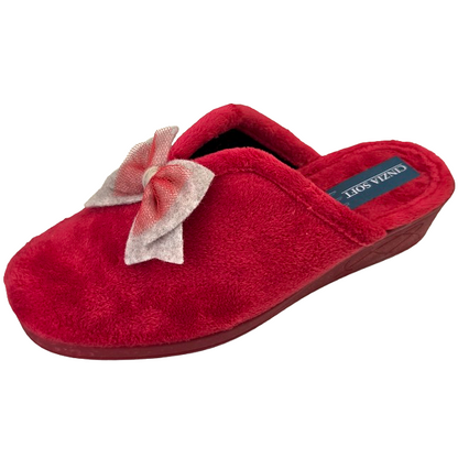 Cinzia Soft IEA83022 Ciabatte Pantofole Donna, Rosso con Fiocco