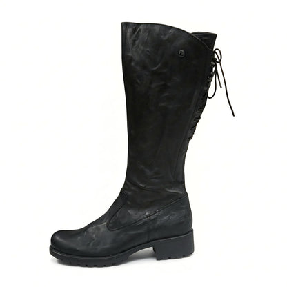 Stivali NeroGiardini Donna, 00520, Vera Pelle Lecroix Nero, 36 EU