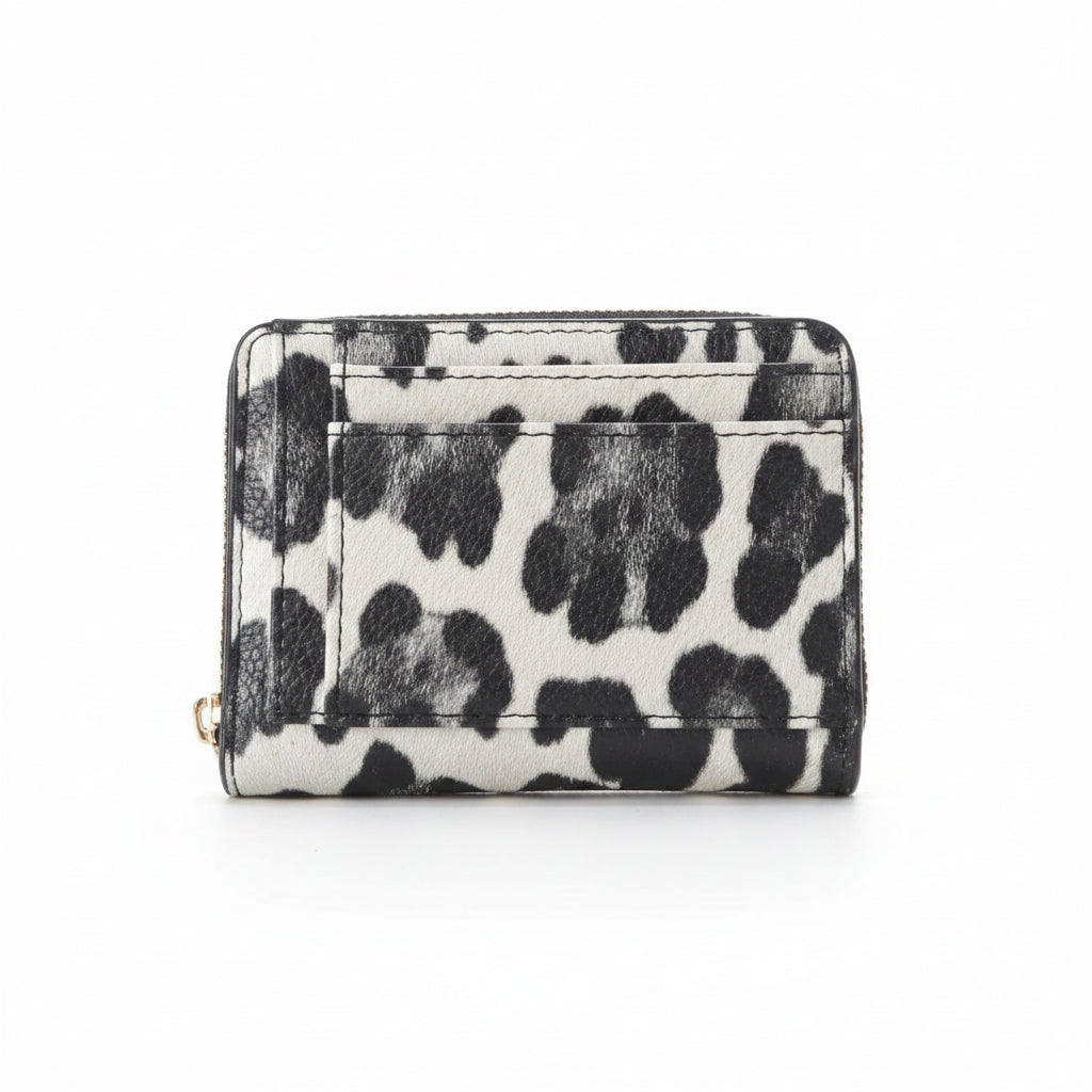 Portafoglio compatto Donna Pregunta in Pelle Leopardato Animalier – 11,5 x 9,5 x 2,5 cm