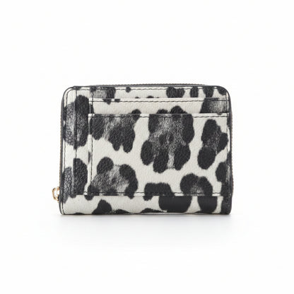 Portafoglio compatto Donna Pregunta in Pelle Leopardato Animalier – 11,5 x 9,5 x 2,5 cm