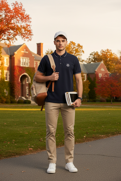T-Shirt Polo Uomo Nero Giardini, Blu, Taglia 48 IT, P671260U