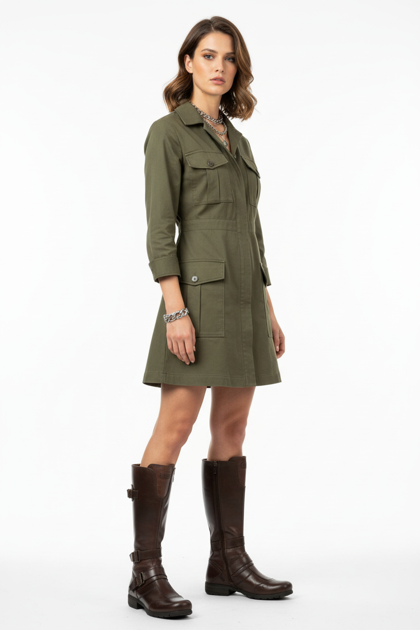 Stivali stile vintage Donna NeroGiardini 00171 Vera Pelle, Zip, Elastico, Fibbie, Marrone Testa di Moro