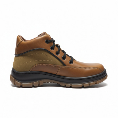 Scarponcini Bambini, Walk Safari, Vera Pelle, Marrone e Beige, 29 EU