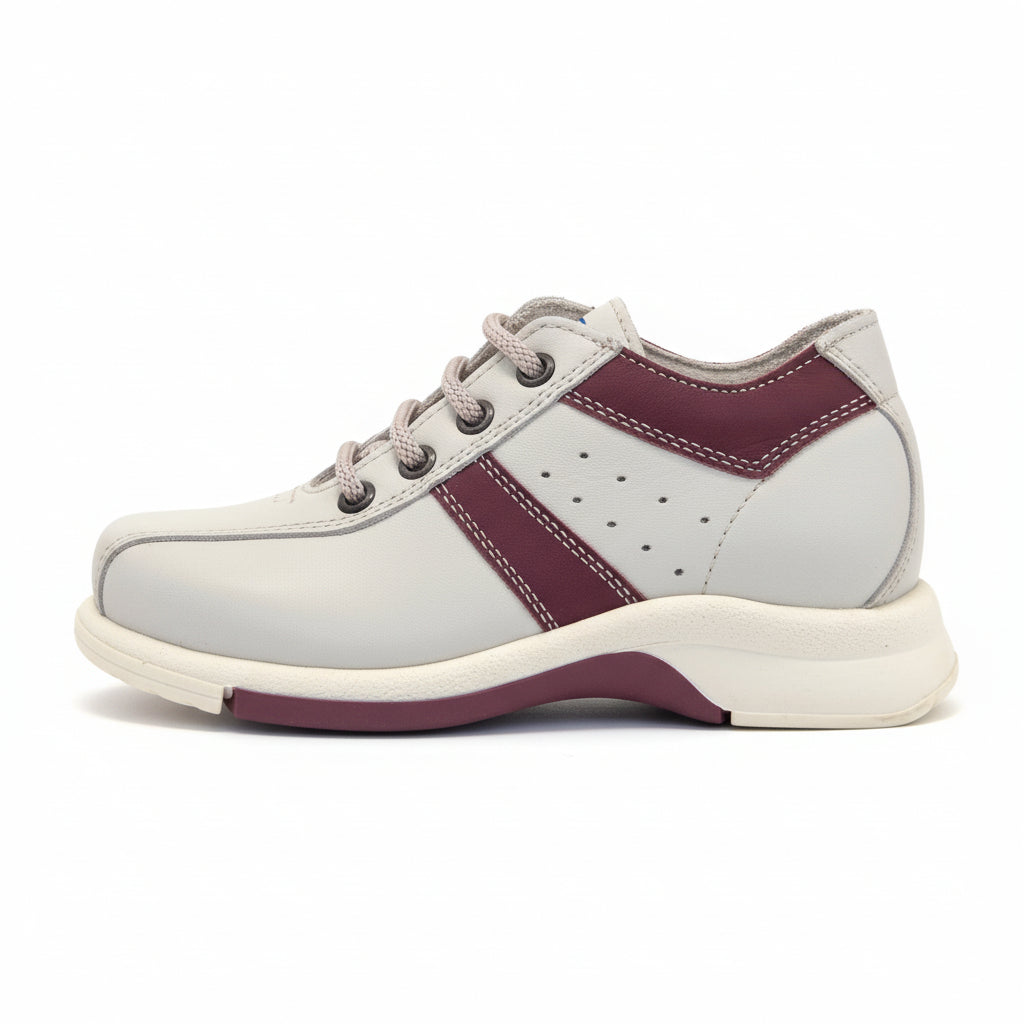 Scarpe Bambini Walf Safari, Vera Pelle, Beige e Bordeaux, 29 IT
