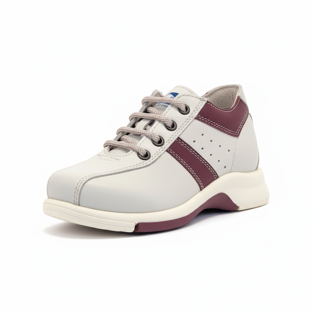 Scarpe Bambini Walf Safari, Vera Pelle, Beige e Bordeaux, 29 IT