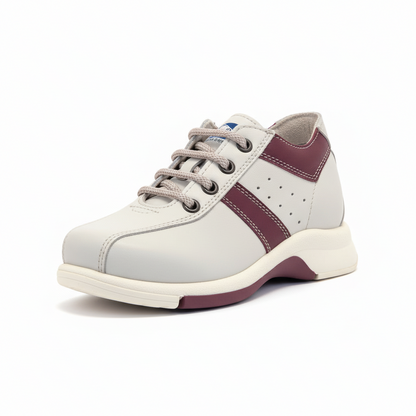 Scarpe Bambini Walf Safari, Vera Pelle, Beige e Bordeaux, 29 IT