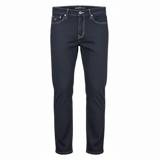 Pantaloni Blu Uomo Nero Giardini, Gabardine, P374402U, 46 IT