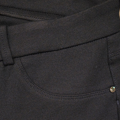 Pantaloni elasticizzati Blu, Donna, Nero Giardini, Punto Milano, Cotone, Morbidi