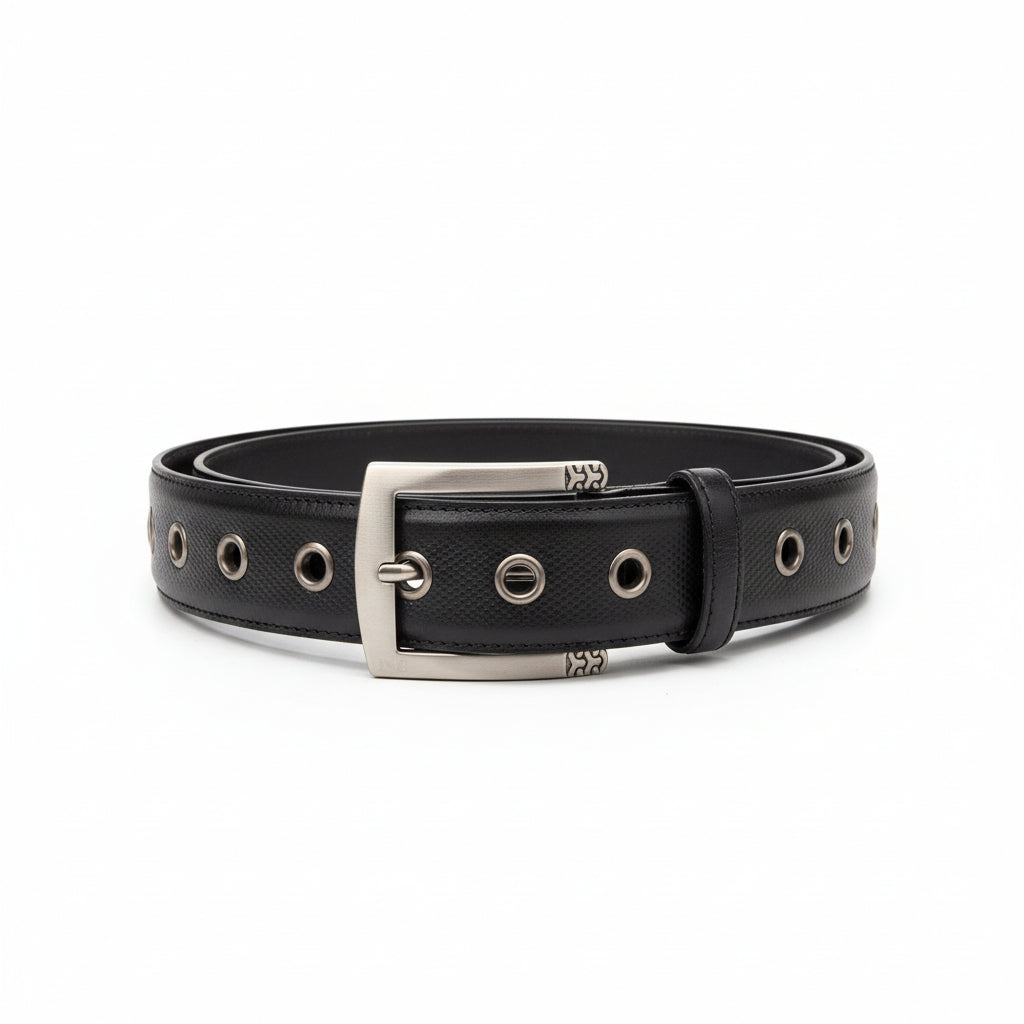 Cintura Nero Giardini, P250458U, Vera Pelle Nero, Tela AC, 95/110 cm