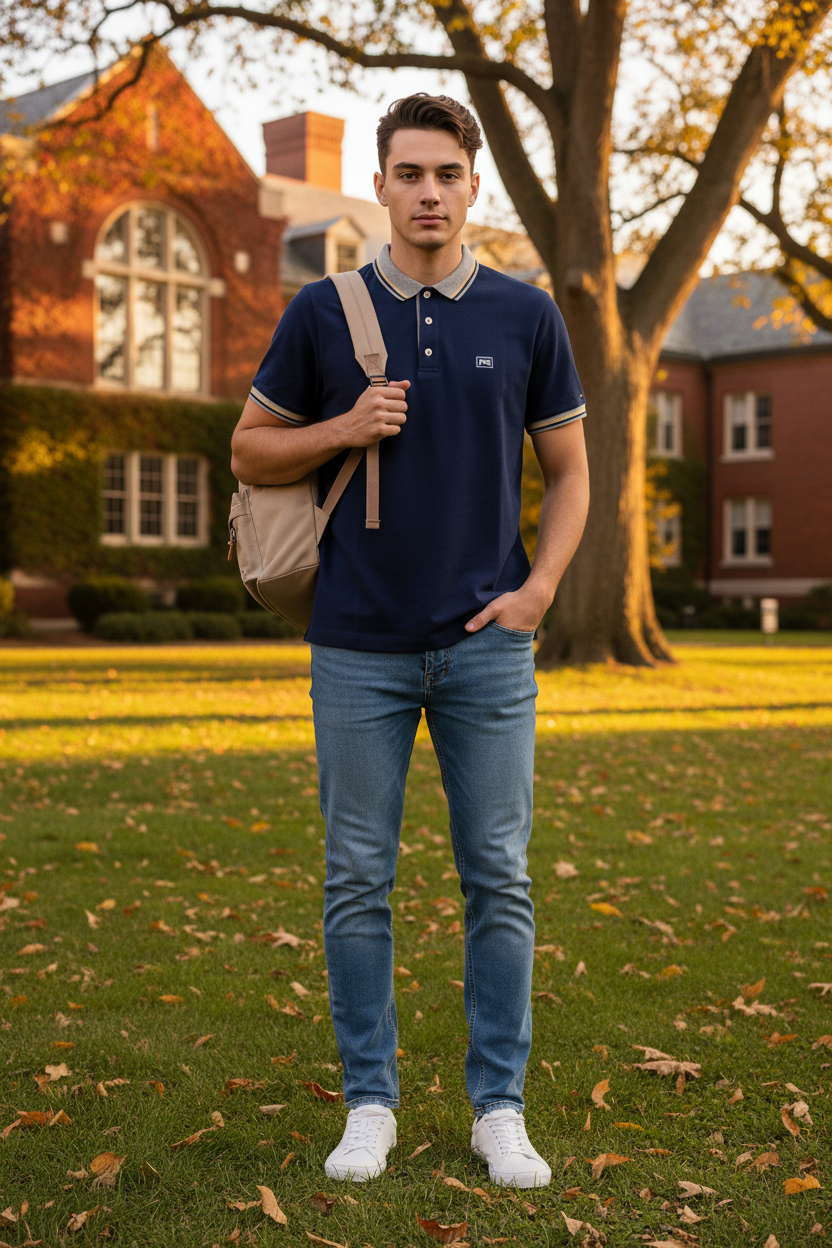 T-Shirt Polo Uomo Nero Giardini, Blu, Cotone, Taglia 50 IT, P571906U