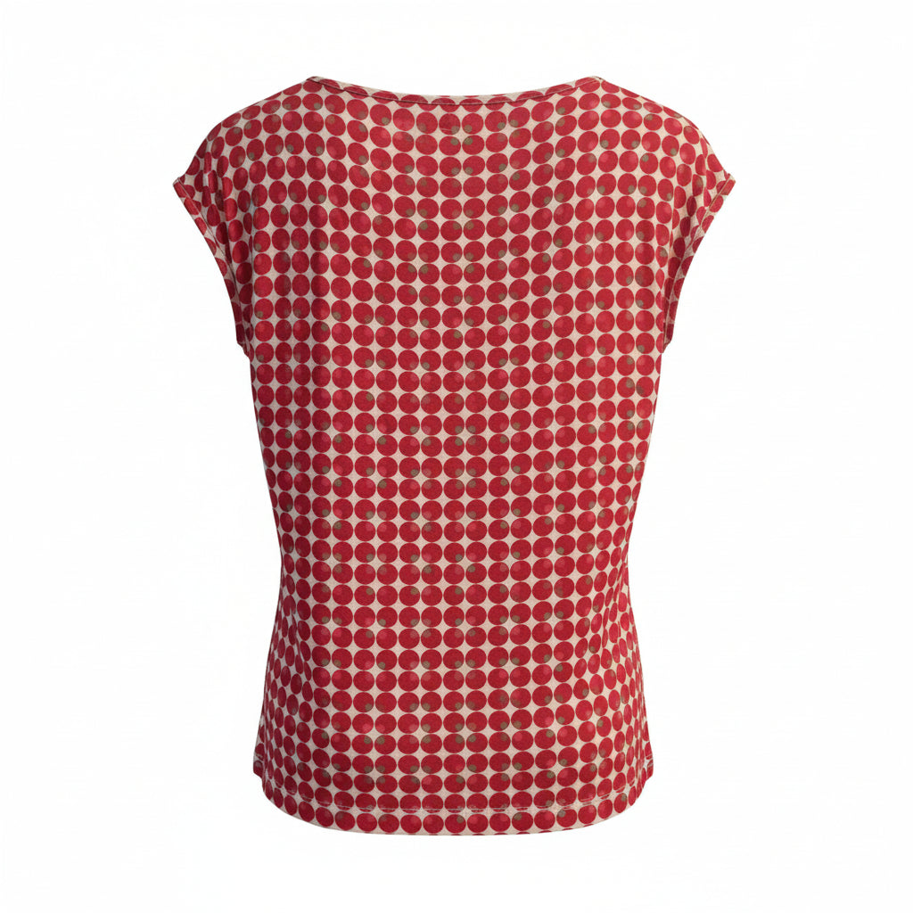 Blusa Estiva Donna Nero Giardini, Rosso e Bianco