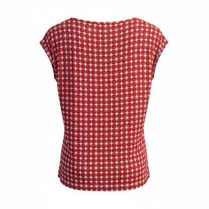 Blusa Estiva Donna Nero Giardini, Rosso e Bianco