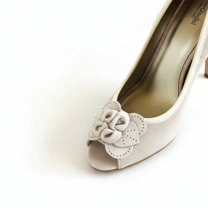 Scarpe Spuntate, NeroGiardini, Vera Pelle, Open Toe Avorio, 39 IT