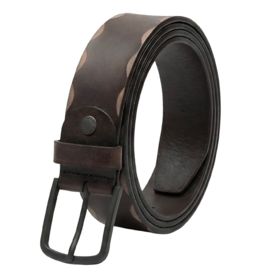 NeroGiardini Cintura Uomo, Vera Pelle, Marrone Testa di Moro