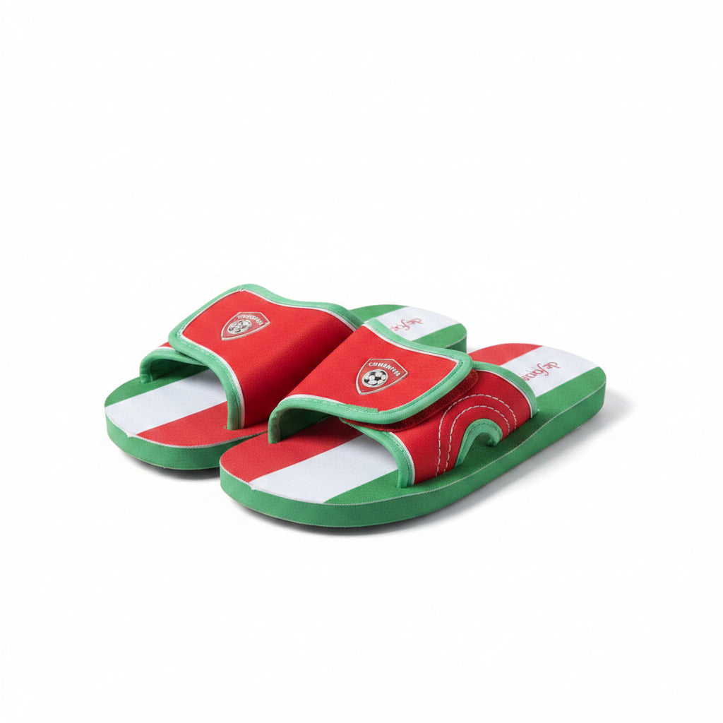 Ciabatte Mare Bambini De Fonseca Fascia Bandiera Italia – Chiusura a Strappo