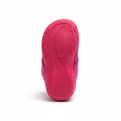 Pantofole Bambina, 28, Rosa Viola con stella argento glitter