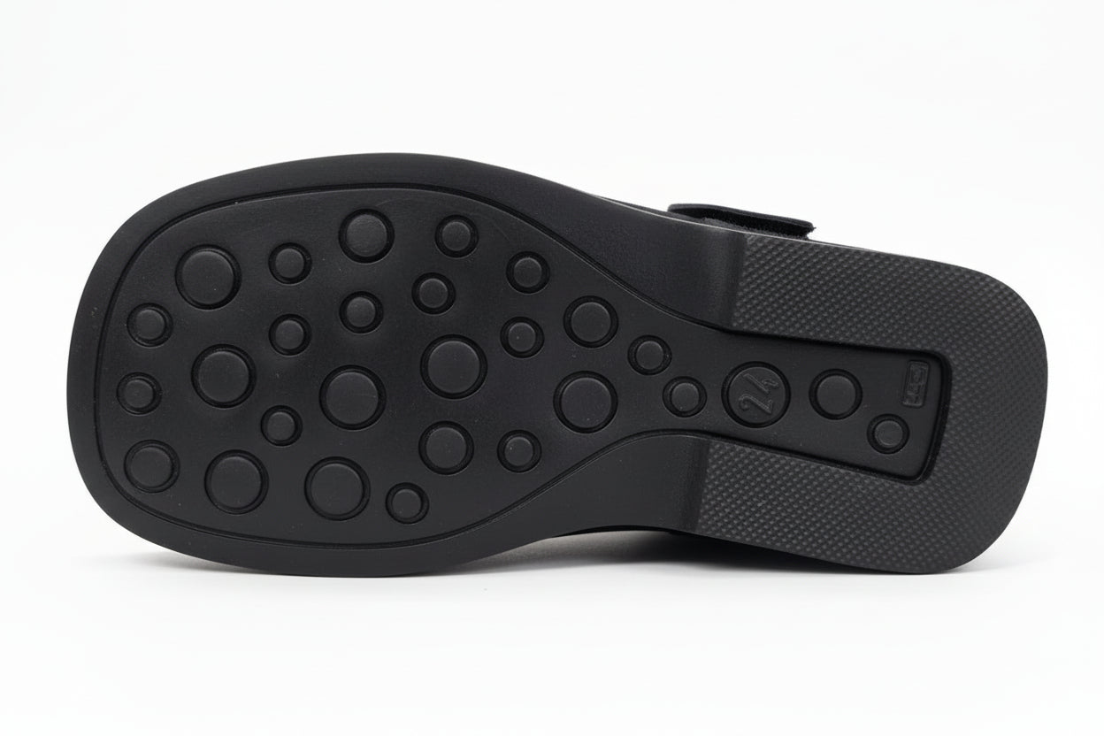 Scarpe da Bambina, Vera Pelle in Vernice, Blu Notte, Safari Kid's