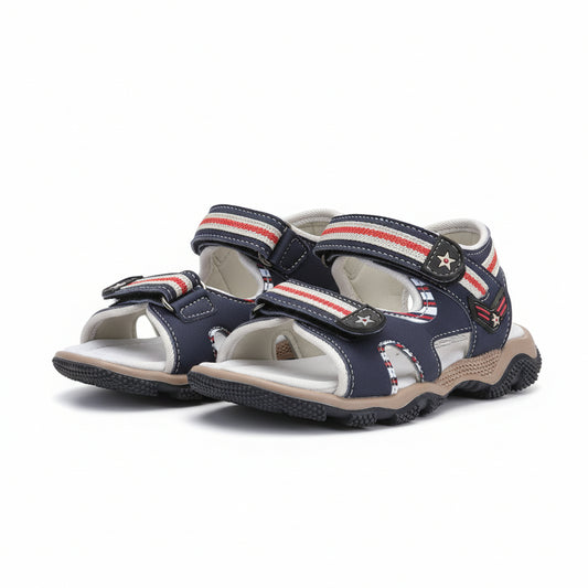 Sandali Bambini Primigi in Vera Pelle – Blu e Rosso Taglie 25/28