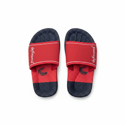 Ciabatte Mare Bambino De Fonseca a Fascia Rosso Blu – Taglia 27