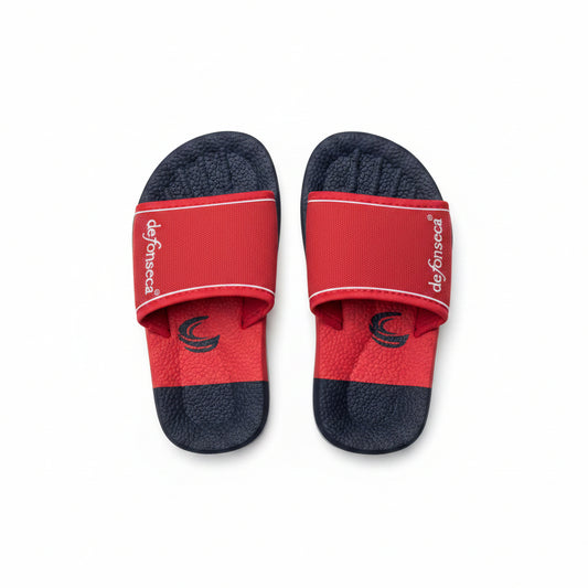 Ciabatte Mare Bambino De Fonseca a Fascia Rosso Blu – Taglia 27